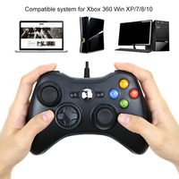 Przewodowy kontroler USB dla Xbox 360 akcesoria do gier Gamepad Joypad Joystick dla Microsoft XBOX360 konsola PC telefon komórkowy Controle 2